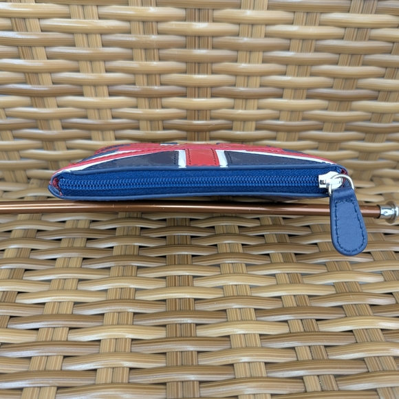 Union Jack Genuine Leather Wallet Pouch Bag Made For Historical Royal Palaces - Picture 4 of 12